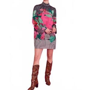 NEW ALDEN ADAIR emery dress in colony stripe